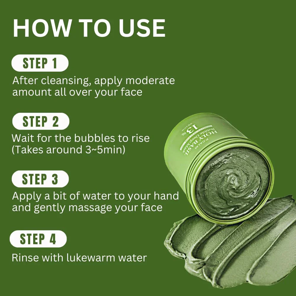Holy Basil Bubble Deep Mask