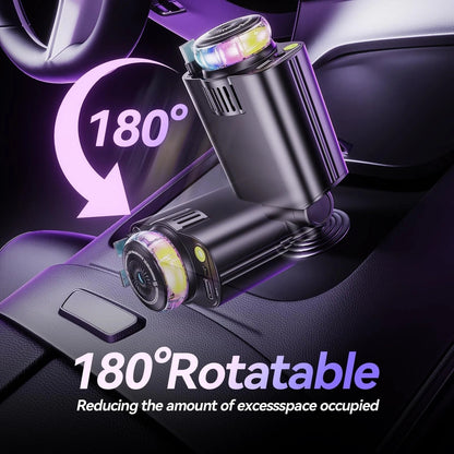5 in 1 Retractable ( Fast ) Car Charger with Starlight & Aromatherapy