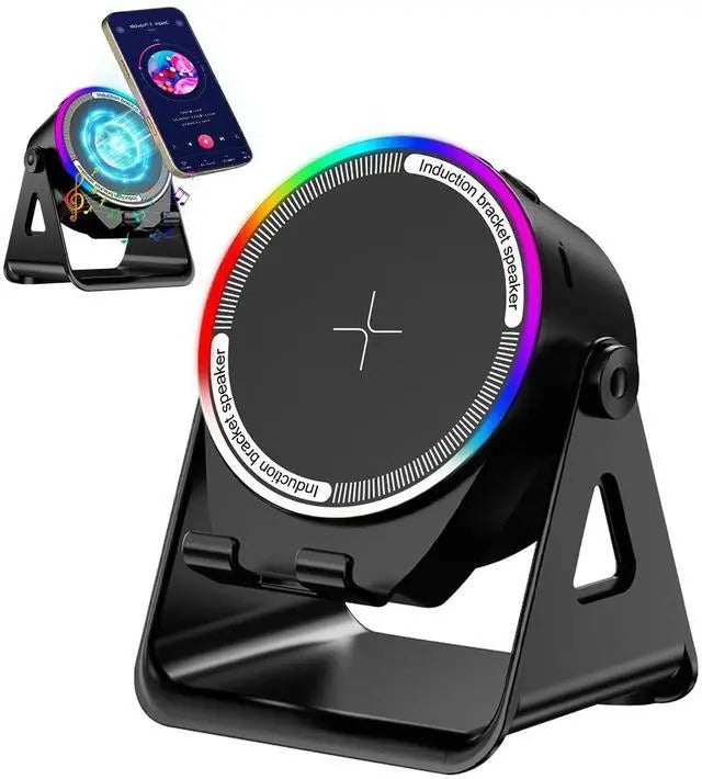4-in-1 Wireless Induction Speaker with RGB Lights