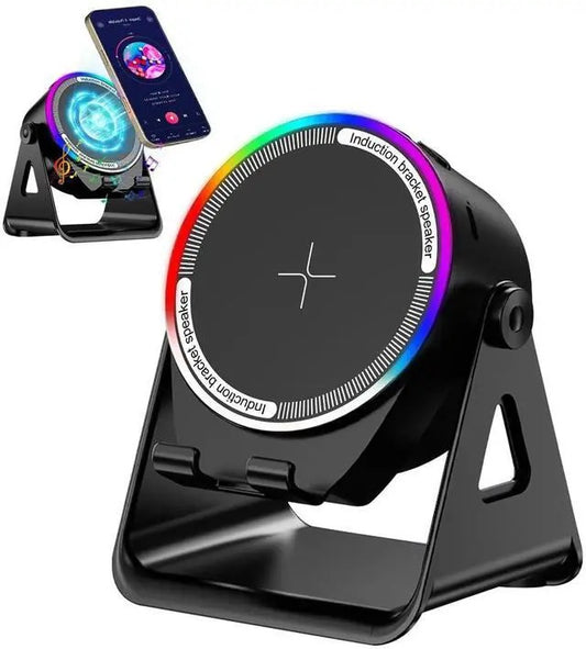 4-in-1 Wireless Induction Speaker with RGB Lights