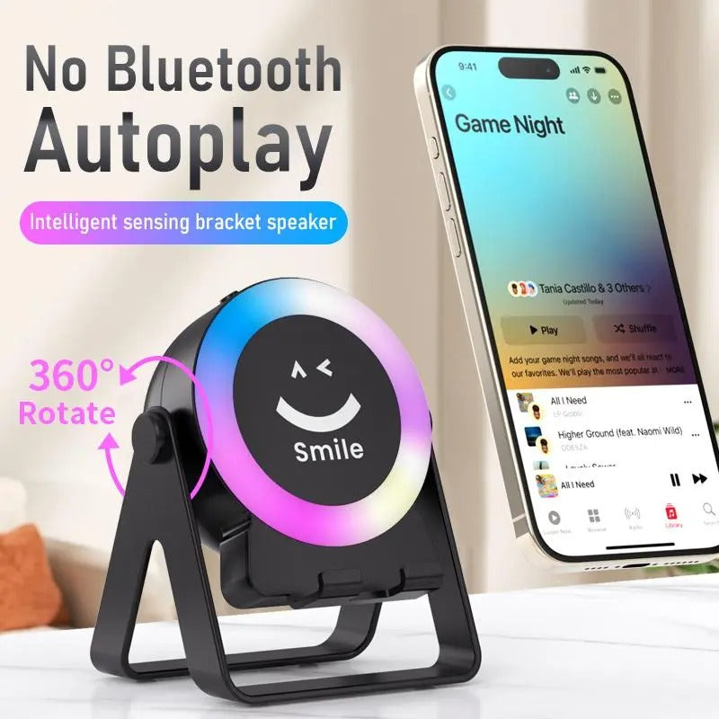 4-in-1 Wireless Induction Speaker with RGB Lights
