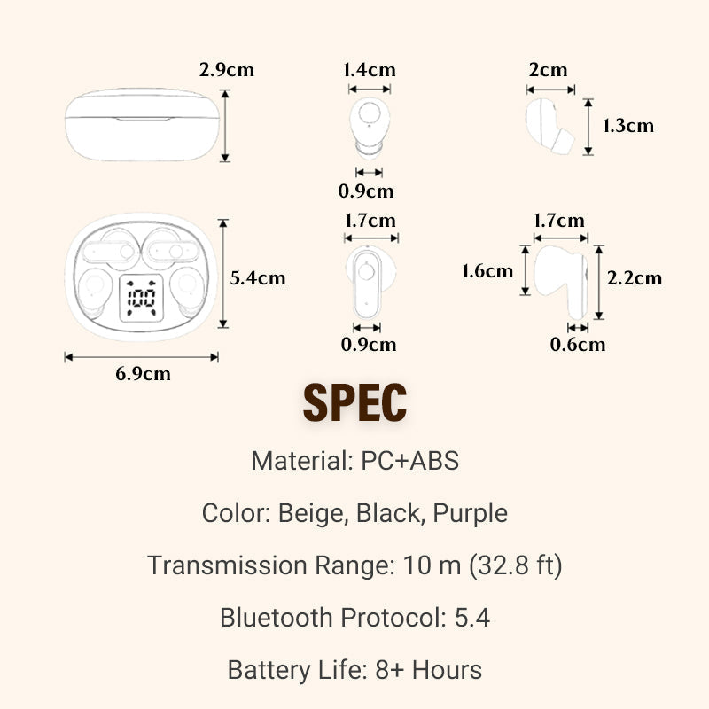 2 Pairs Wireless Earphone
