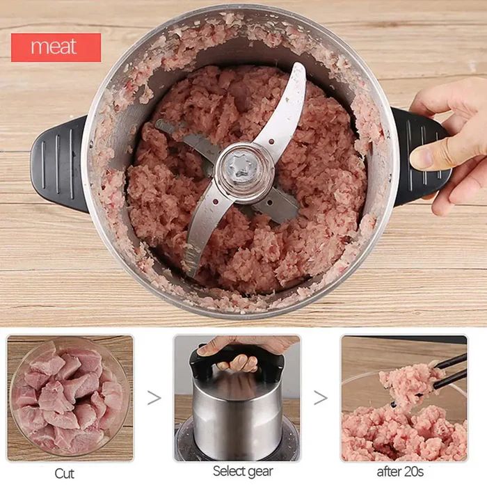 STAINLESS STEEL FOOD CHOPPER ( 3L )